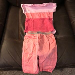 Cute summer infant girl outfit